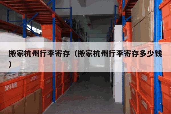 搬家杭州行李寄存（搬家杭州行李寄存多少钱）